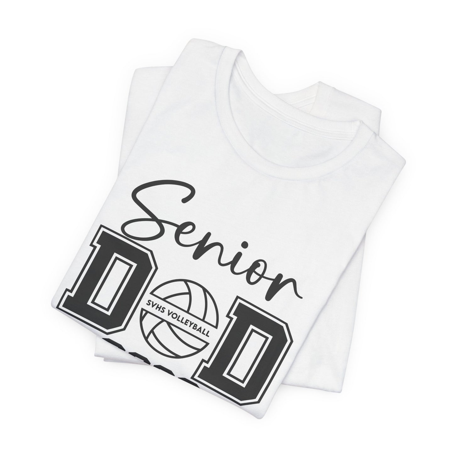 Senior Volleyball Dad Tee (Front & Back Print)