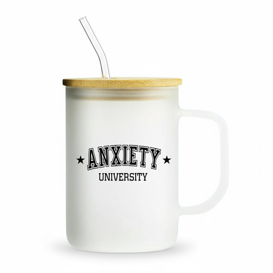Anxiety Themed 17oz Frosted Mug