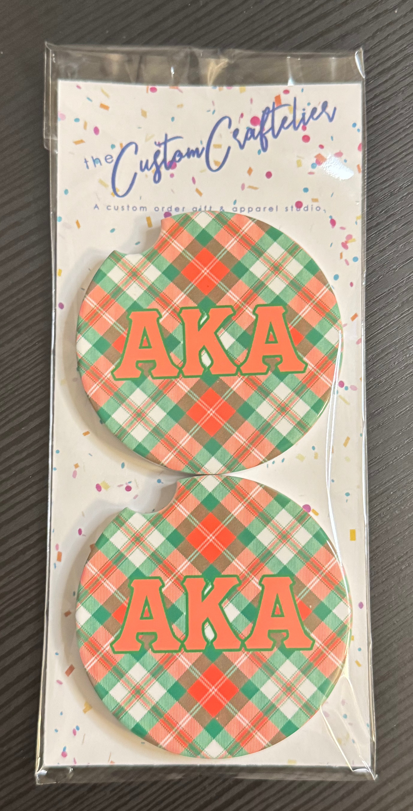 Custom Ceramic Car Cupholder Coasters