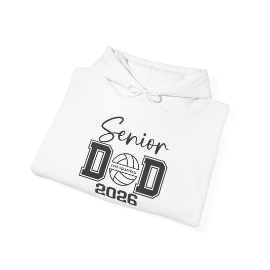 Senior Dad Volleyball Hoodie (Front & Back Print)