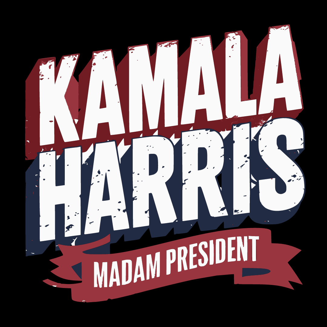 2024 Harris/Walz Campaign Tees (Dark)