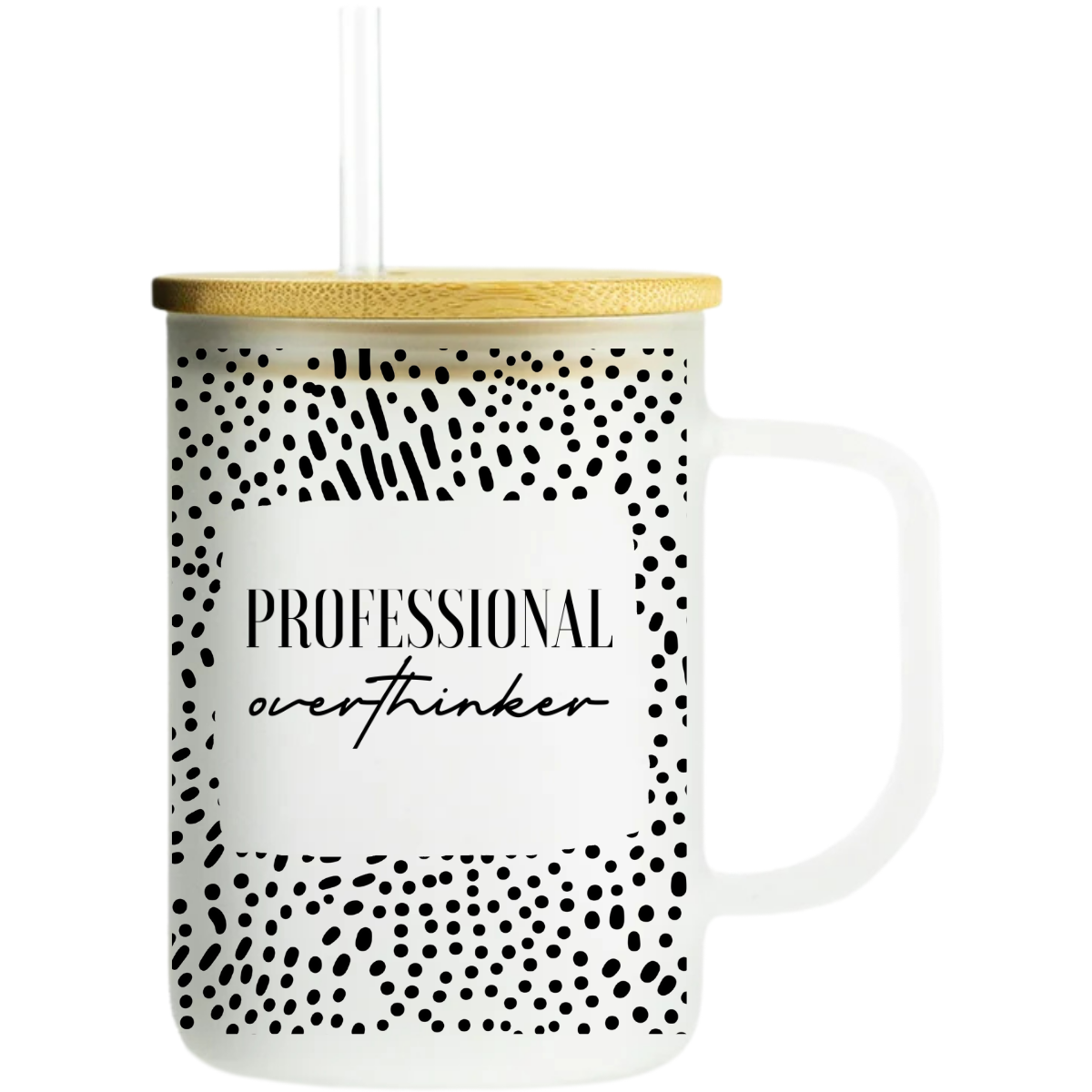 Professional Overthinker 17oz Frosted Mug