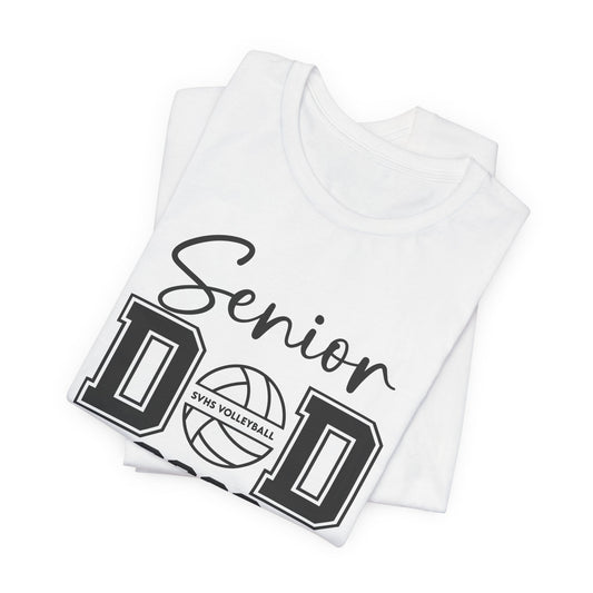 Senior Volleyball Dad Tee (Front & Back Print)