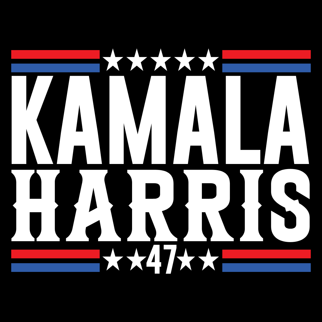 2024 Harris/Walz Campaign Tees (Dark)