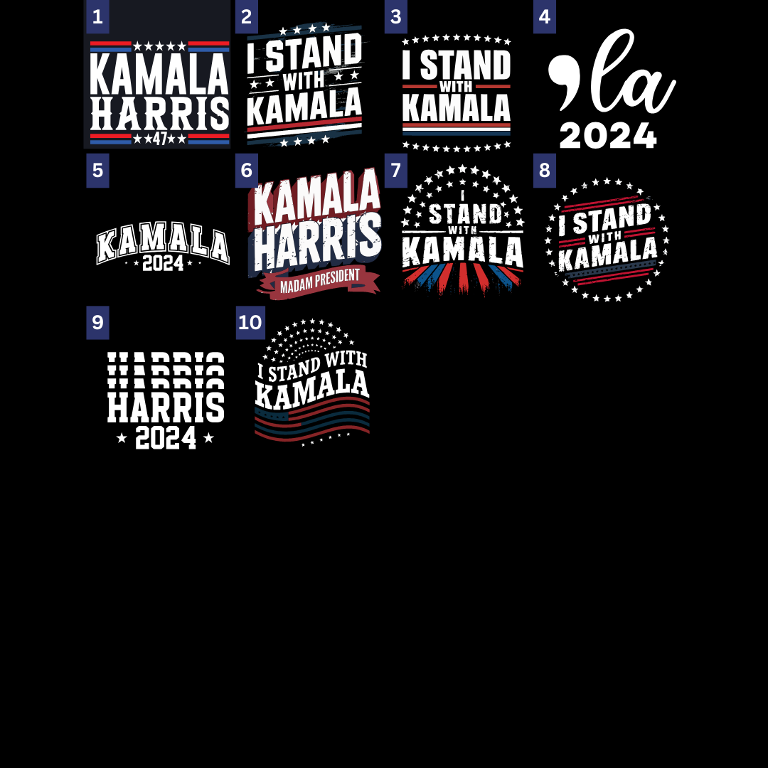 2024 Harris/Walz Campaign Hoodies (Dark)