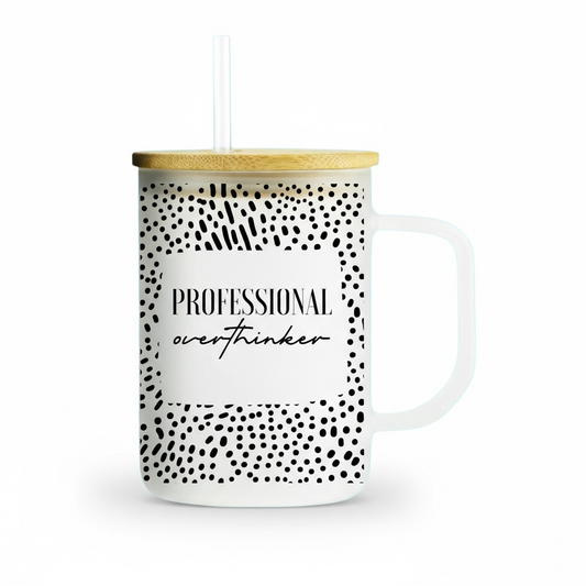 Professional Overthinker 17oz Frosted Mug