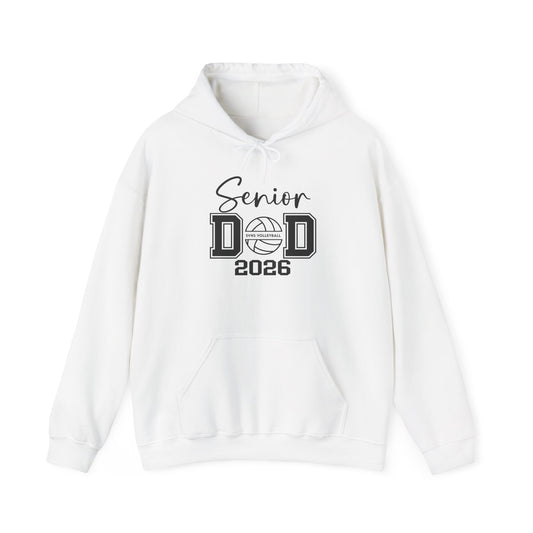 Senior Dad Volleyball Hoodie (Front & Back Print)