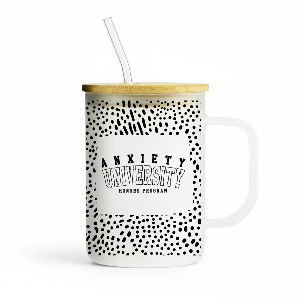 Anxiety Themed 17oz Frosted Mug