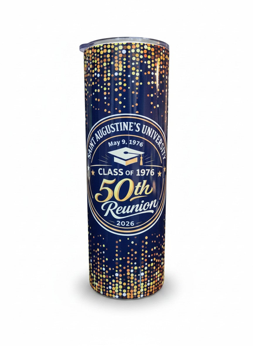Saint Augustine's University — Class of 1976 | 50th Reunion Commemorative 20oz Tumbler