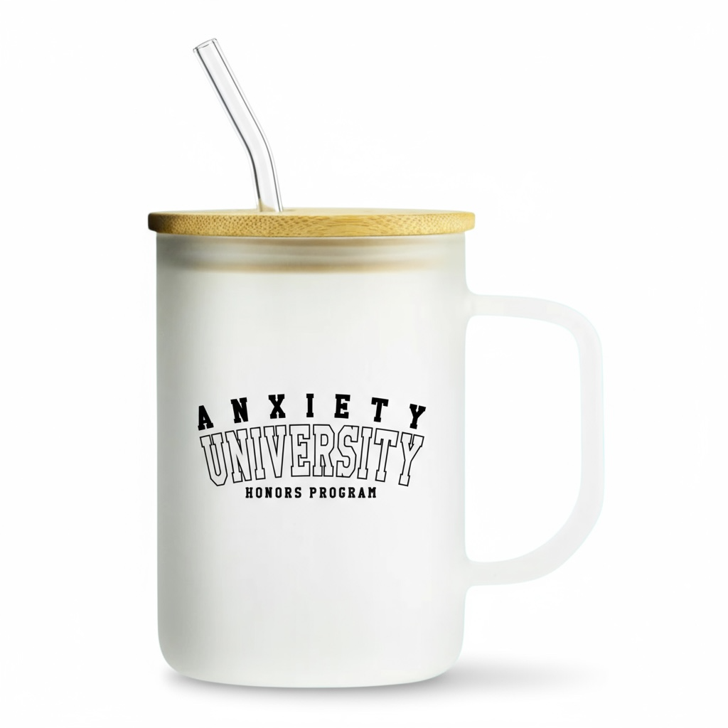 Anxiety Themed 17oz Frosted Mug