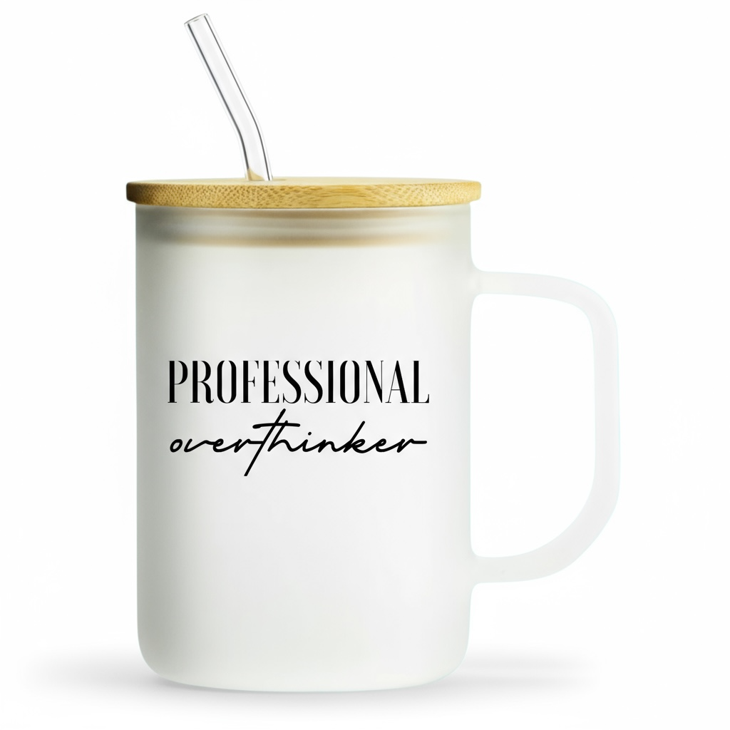 Professional Overthinker 17oz Frosted Mug