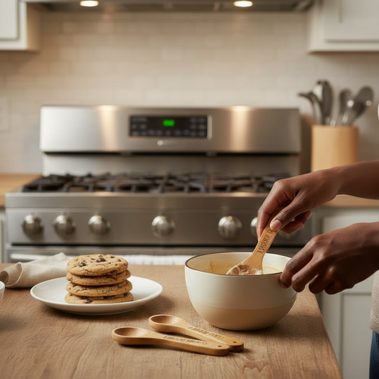 Wooden Engraved Measuring Spoons