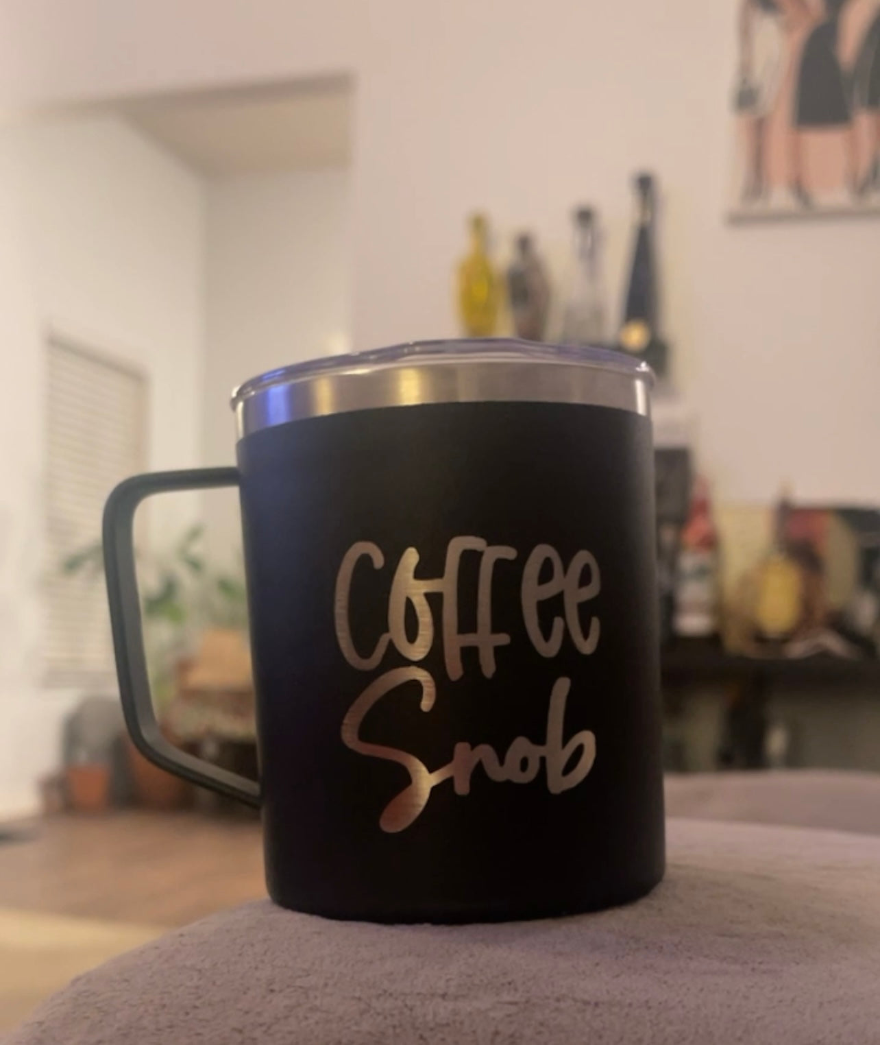 Coffee Snob | Etched 12oz Powder Coated Coffee Mug