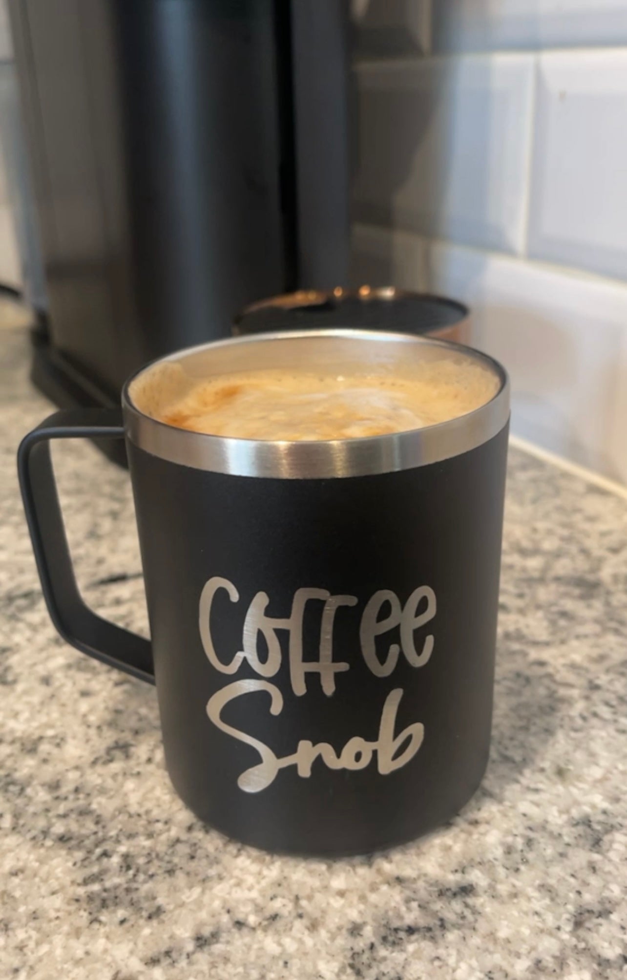 Coffee Snob | Etched 12oz Powder Coated Coffee Mug