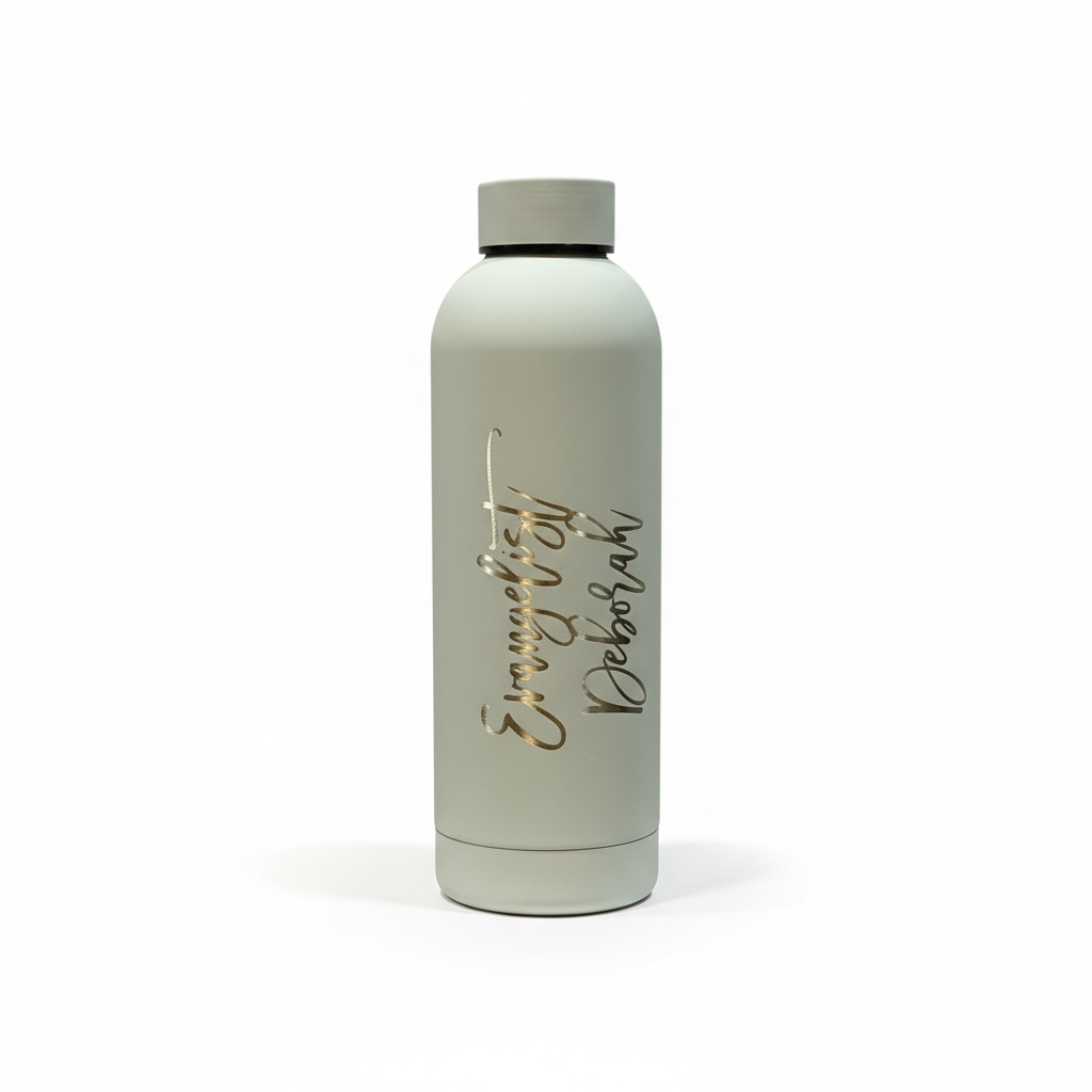 Custom Engraved .5L Rubber Coated Water Bottle