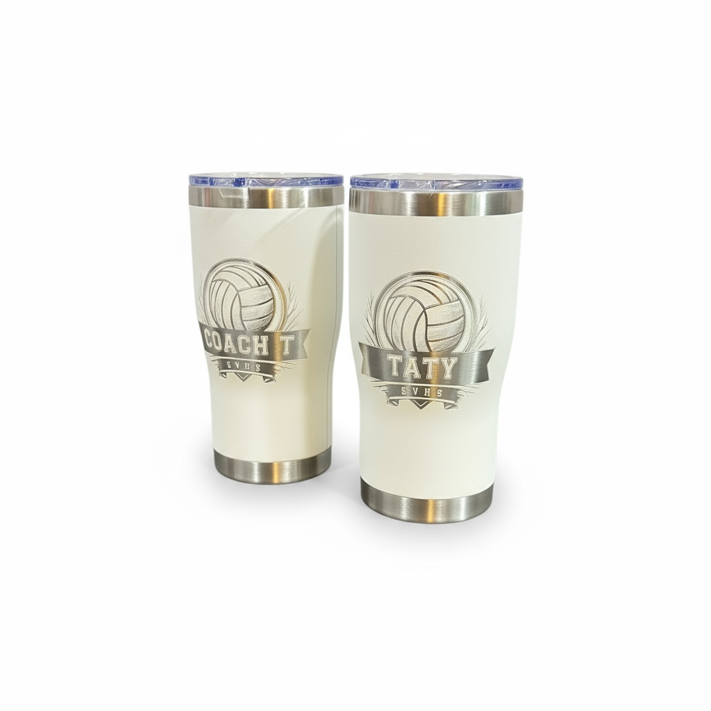 Custom Order Curved 20oz Stainless Steel Tumbler